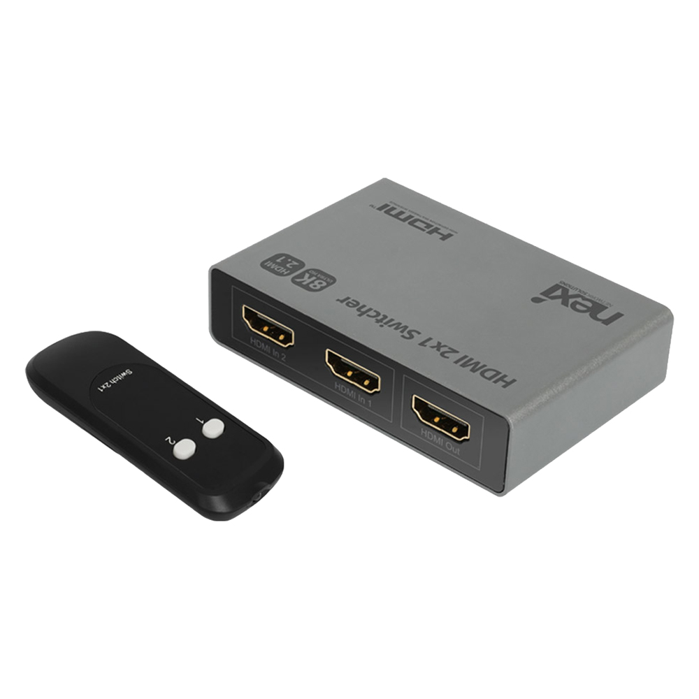 넥시 8K 2 : 1 HDMI 스위치 NX1339, 블랙, 1개 23,200원