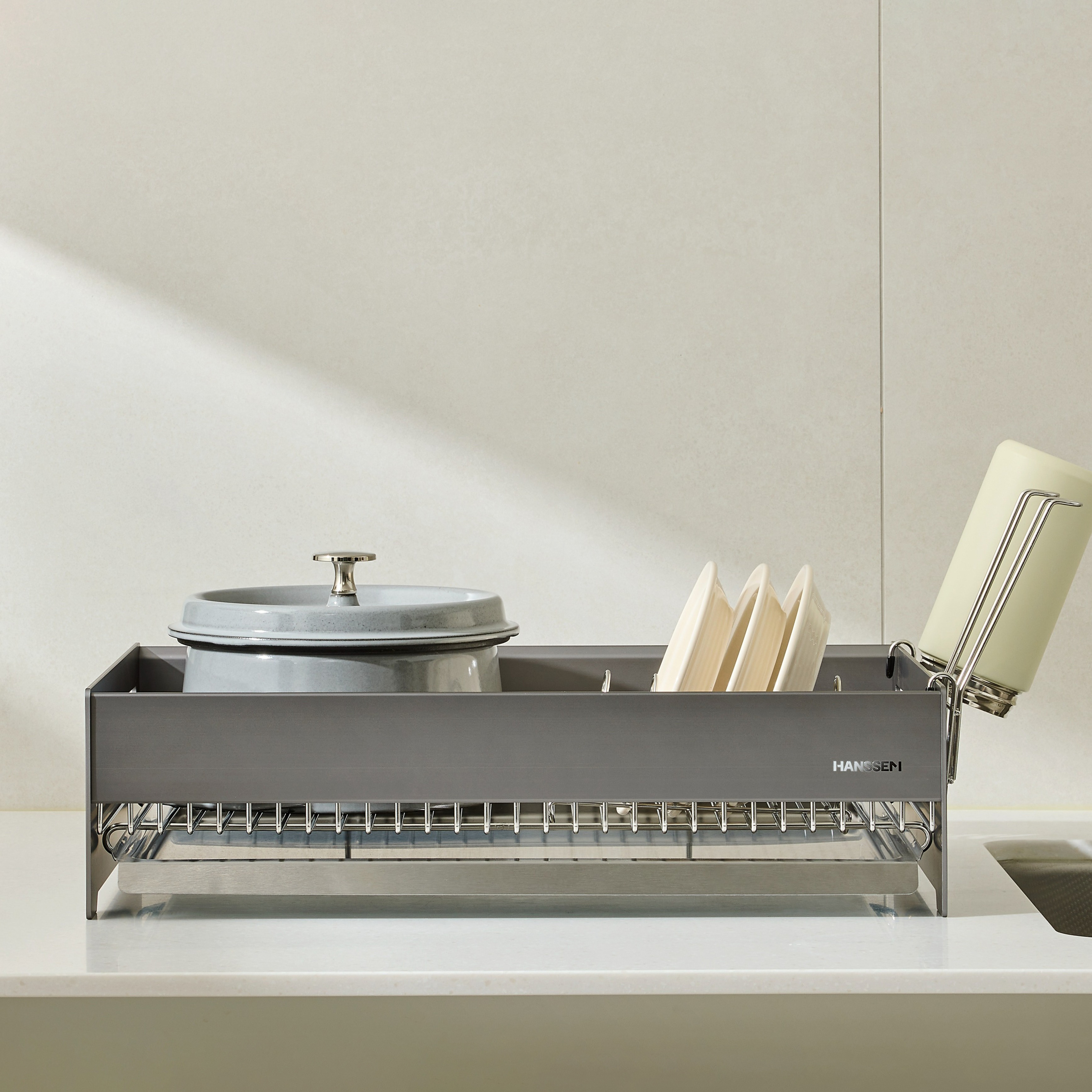 한샘 노블레스 오브제 식기건조대, 1단, 그레이, 1개 94,900원