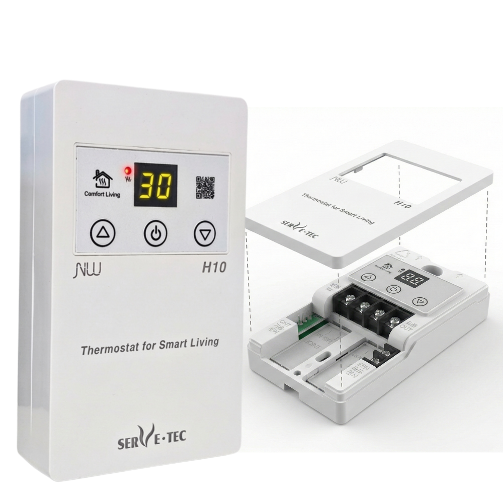 디지털 온도조절기 H10 4kW 전기온돌판넬 전기필름난방 전면커버형 난연성, H10 온도조절기, 현재가 34,000원