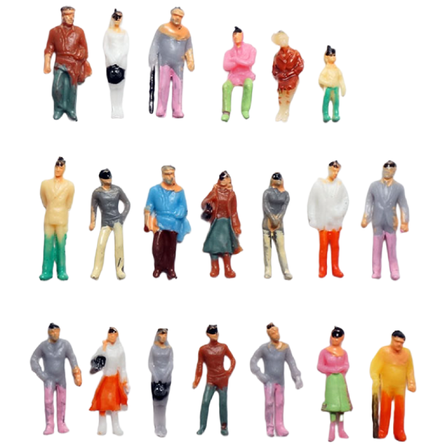 미스토토 컬러 사람 인체 모형 테라리움 디오라마 건축 재료, 1:30(약6.5cm)-5P, 1개 3,500원