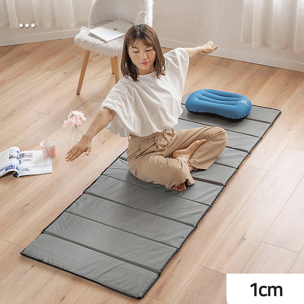 로아딕 푹신한 폴딩매트 캠핑 야외 피크닉 간편한 사용 (보관가방 증정), 그레이 24,000원