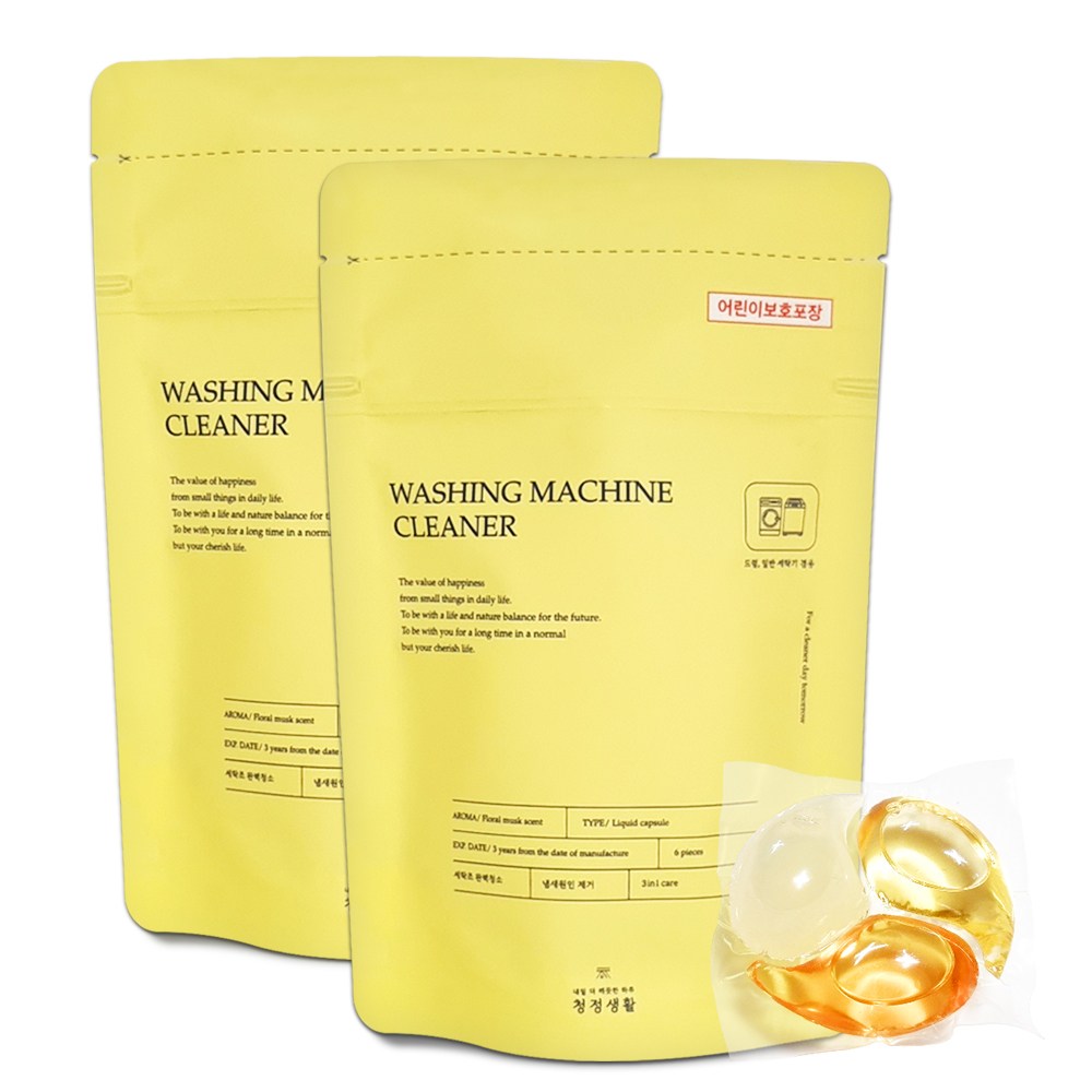 청정생활 캡슐 세탁조 클리너 6p 11,900원