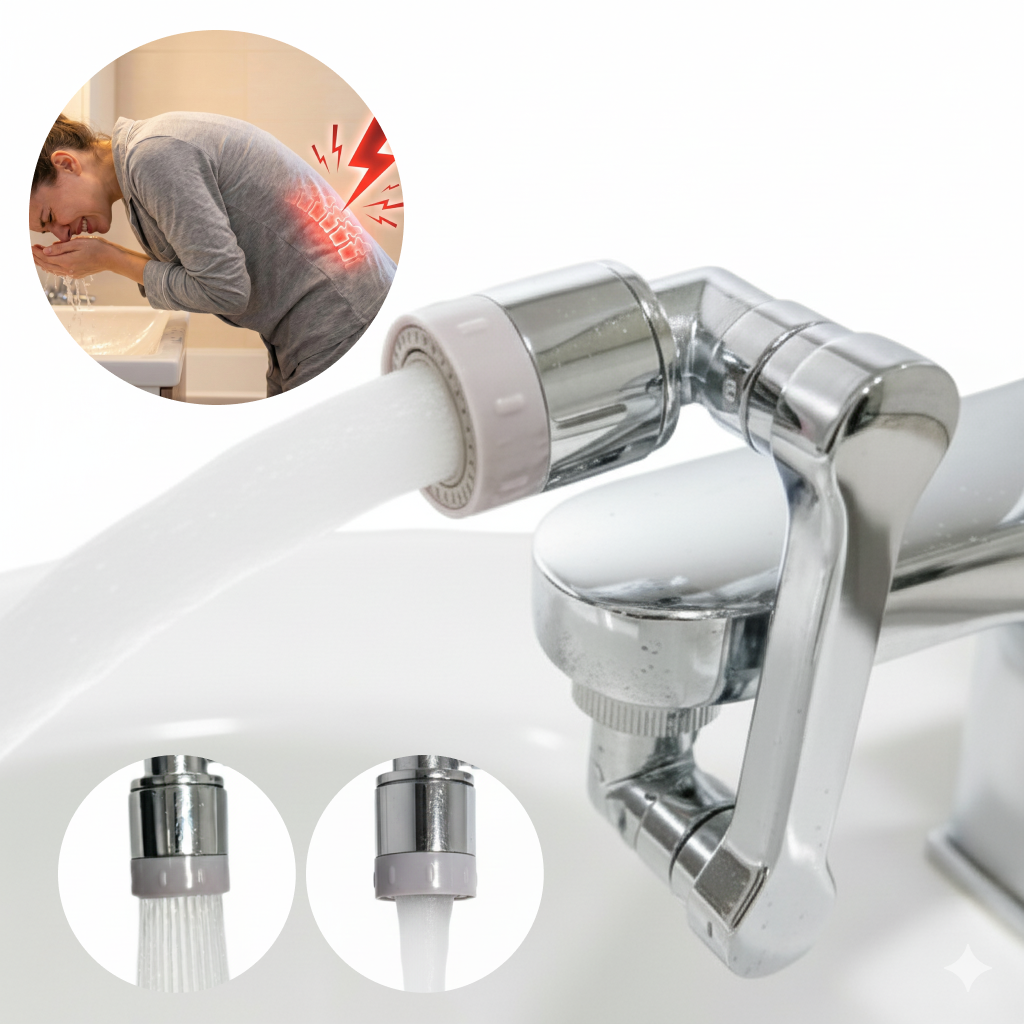 [녹없는] 자파믹스 워터탭 360도회전 만능 수도꼭지 헤드 연장탭, 1개, 고급 메탈형 13,900원