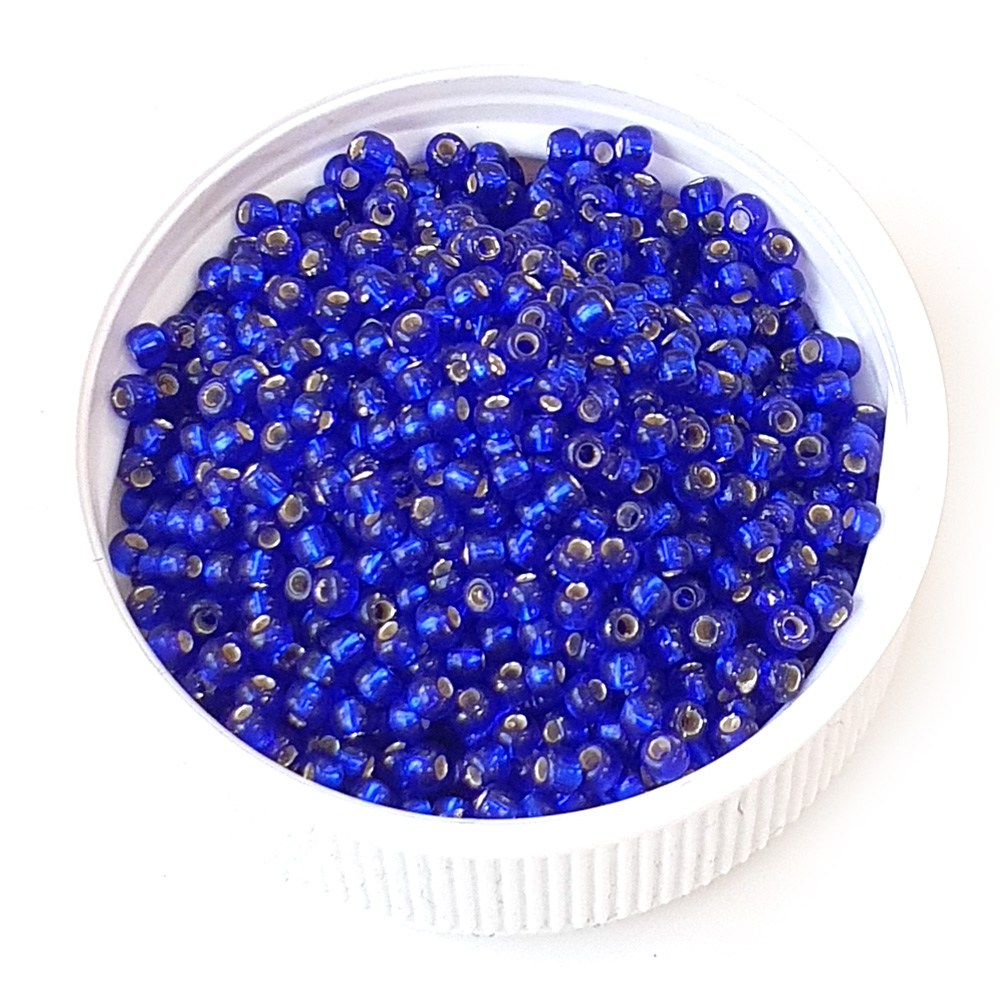 ALL 비즈 2mm 글래스 씨드비드 한팩, 100g, 청색실버라인 11,400원