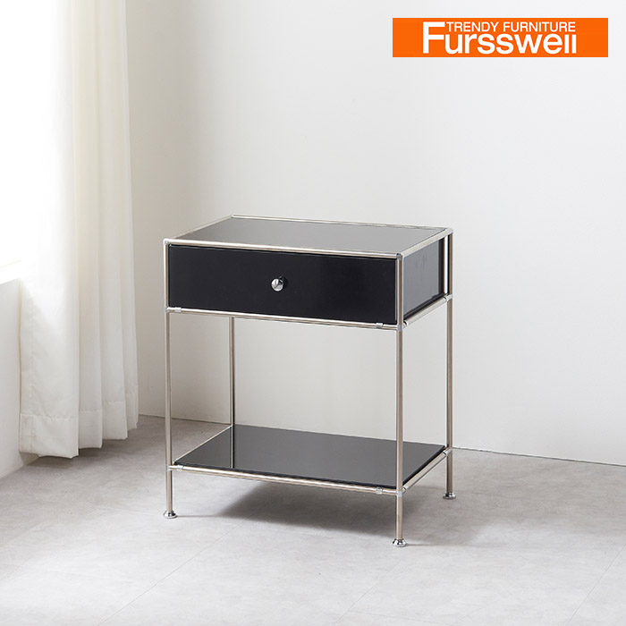 퍼스웰(완제품) 유로모듈선반 서랍수납장 600 협탁(SN_048), 화이트, 1개 256,000원