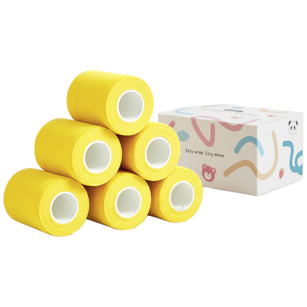 이티씨몰 자가점착 밴드 7.5cm 압박붕대 5+1 옐로우, 6개 11,500원