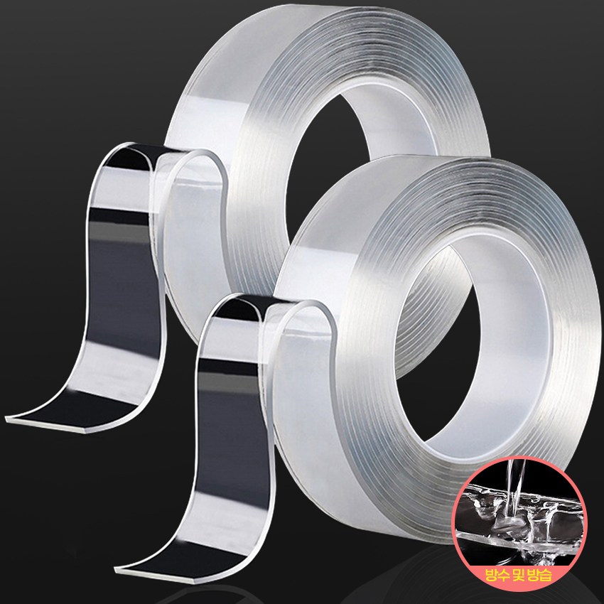 캠베레스트 자국없는 초강력 실리콘 양면테이프 클리어겔 3cm x 3m, 2개 38,900원