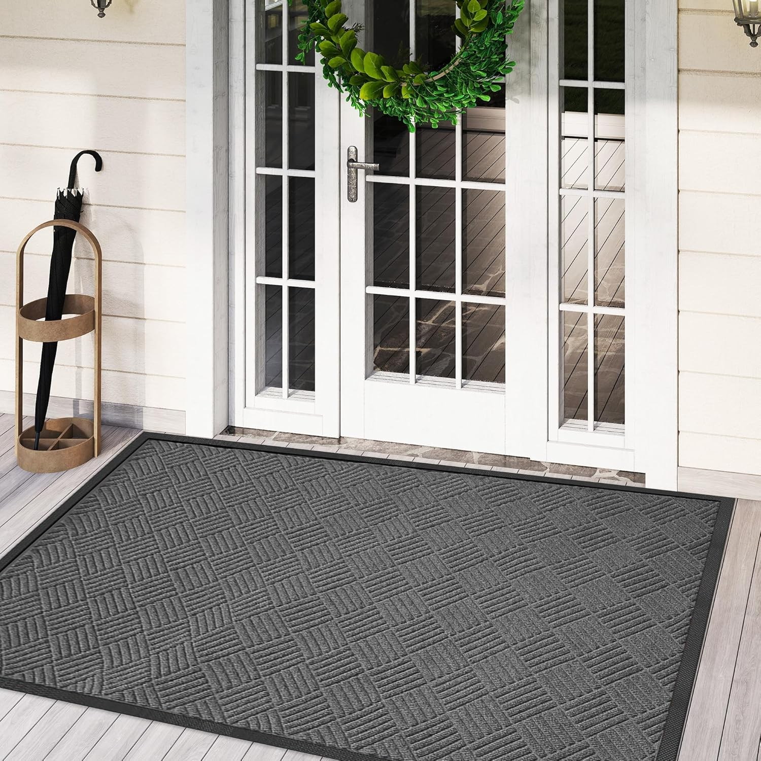 Kismetic 바닥 매트 현관 출입구 매트 미끄럼방지 업소용 매트, 그레이, 1개 31,000원