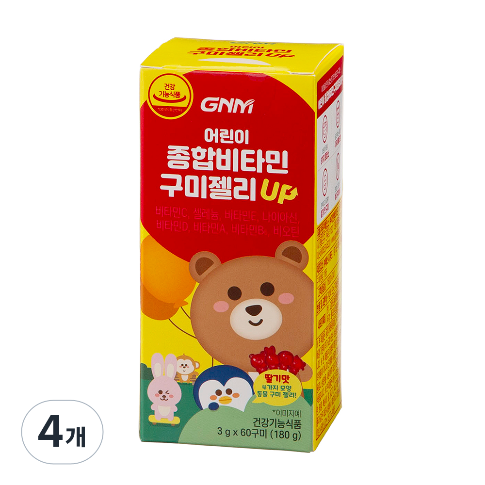 자연의품격 어린이 종합비타민 구미 젤리 업 180g, 60정, 4개 36,900원