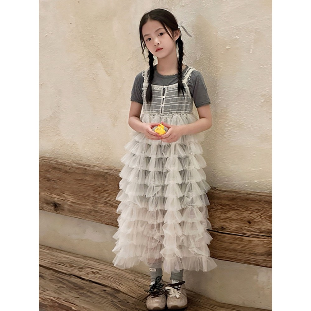 라움리에 여아 레이어드 레이스 샤 캉캉 원피스 33,960원