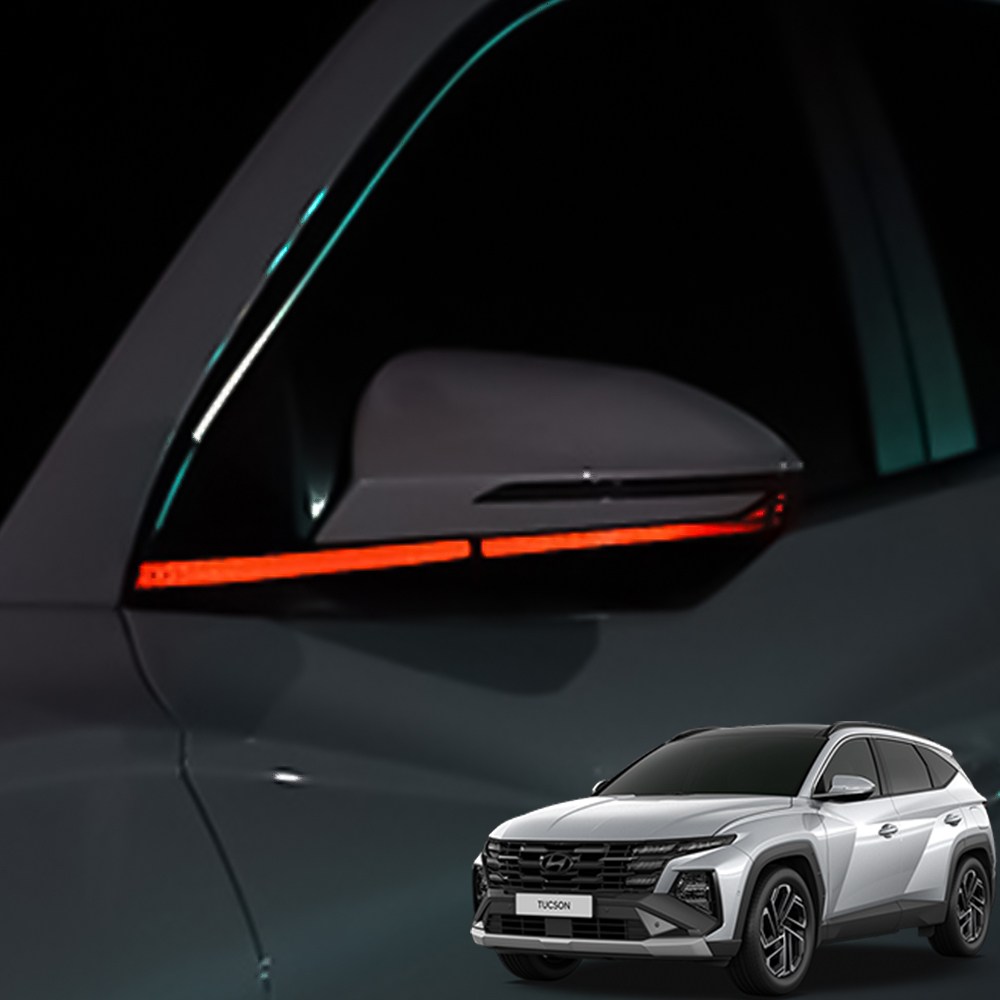 더뉴 투싼 페이스리프트 사이드미러 하단 반사 스티커 필름 14,000원