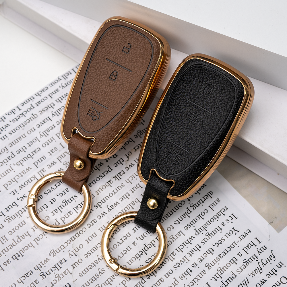 1+1 쉐보레 스파크 트랙스 말리부 호환 자동차 키케이스 차량용 스마트키 키홀더 TPU 가죽 키커버, 3버튼_TL24, 브라운+브라운 29,900원