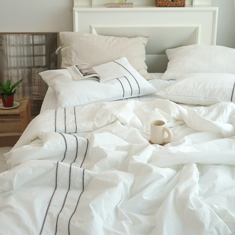 시원한 더메종 고밀도 순면 냉감 호텔식 여름이불 세트 190,000원