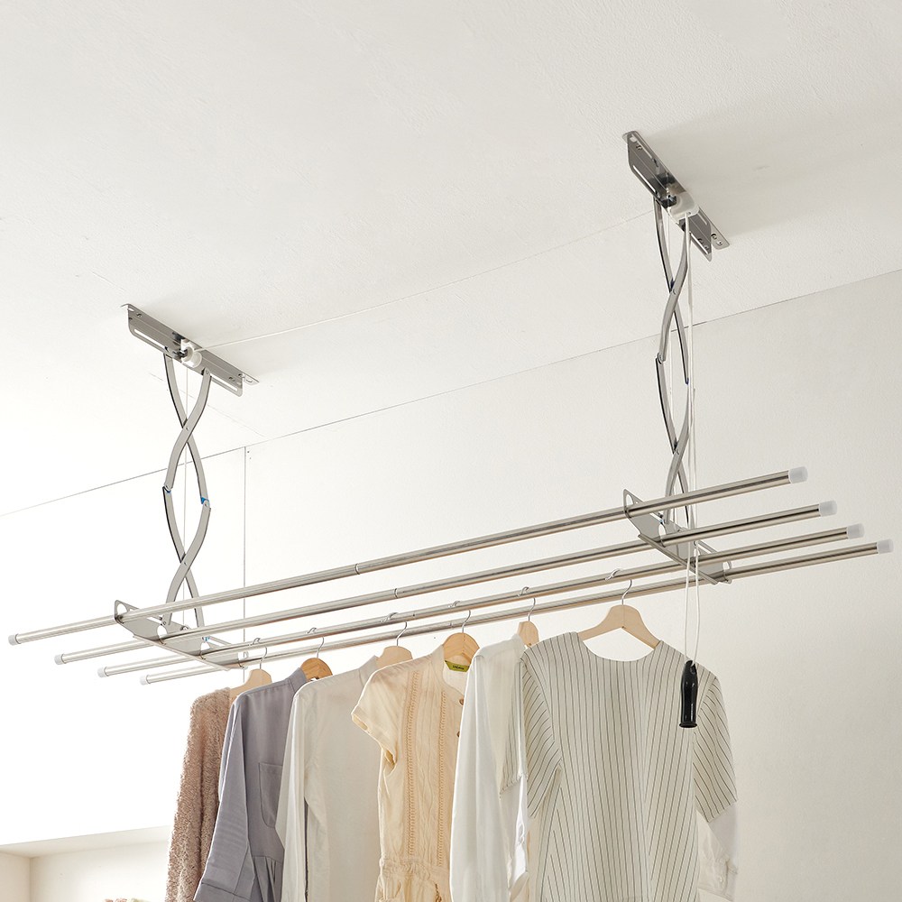 생활공감 천장 빨래건조대 올스텐2단_베란다 빨랫대 천정건조대 56,900원