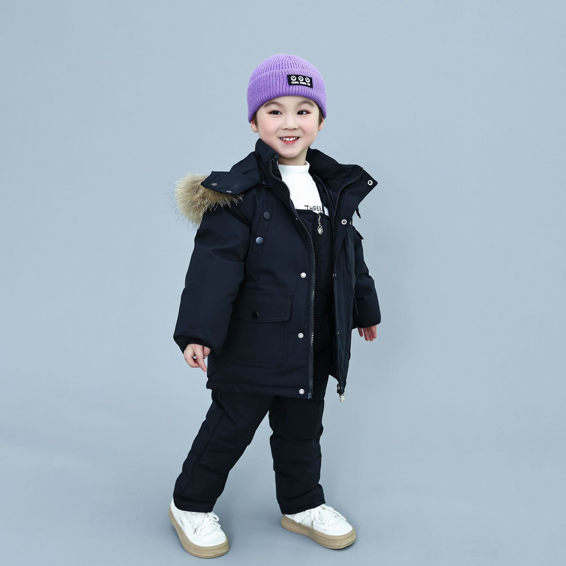 모아나리 최신상 키즈 공용 썰매 스키복 올인원세트 상하복 멜빵 스키바지 방한복 눈썰매 57,900원