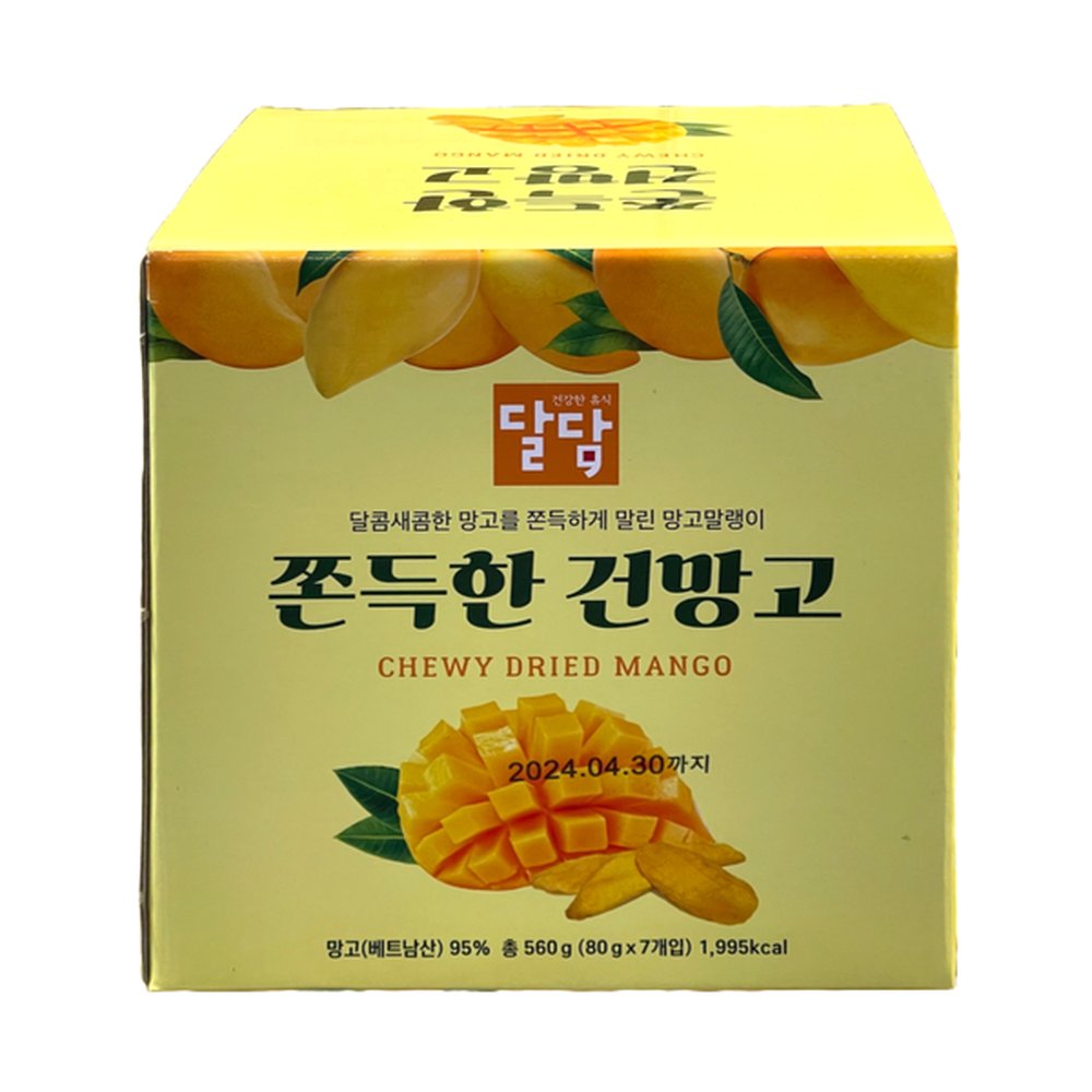 코스트코 달담 쫀득한 건망고 80G X 7 / 당절임 망고95% 아이들간식 건망고 34,460원