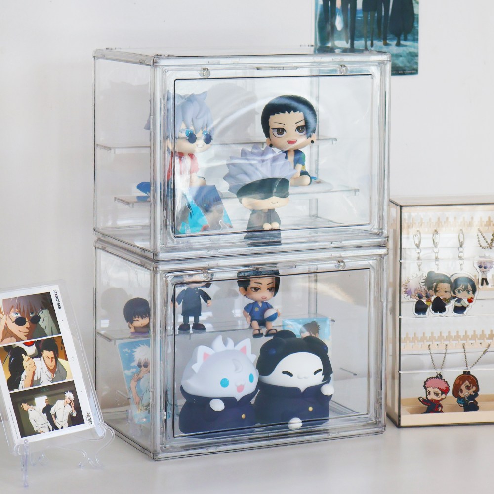 이지유 투명 피규어 케이스 레고 가챠 굿즈 가방 프라모델 보관 정리 장식장 진열장, 1개 9,900원