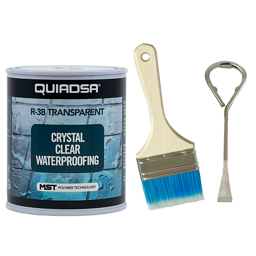 R38 바르는 방수 실리콘 페인트 베란다 창틀 내벽 외벽 고탄성 크랙보수 누수 방수 페인트 1kg + 붓 1개 세트, 투명, 1kg, 1개, 현재가 54,500원