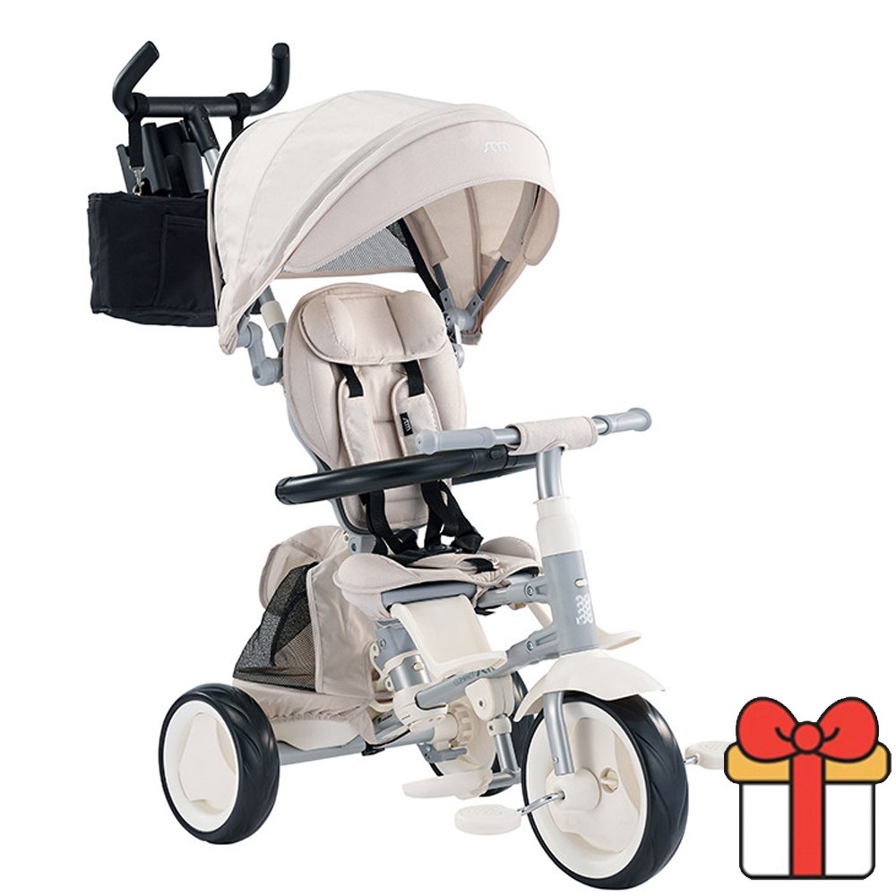 삼천리 2025 샘트라이크 콤팩트 접이식 유아 세발 자전거 휴대용 유모차 베이지 + 사은품 전동물총 185,000원