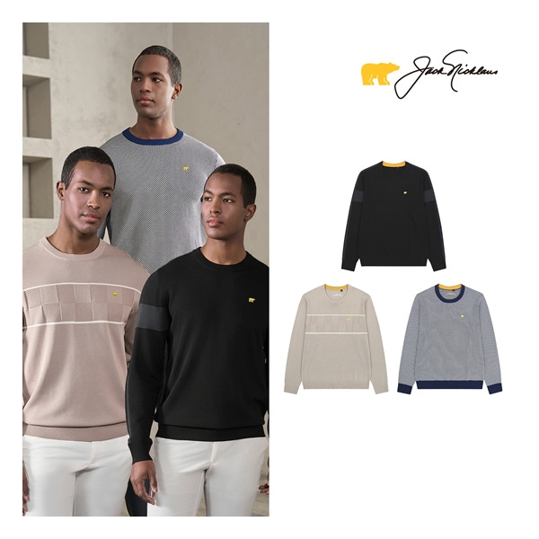 [잭니클라우스] 26SS 남성 스프링 니트 풀오버 3종 99,000원
