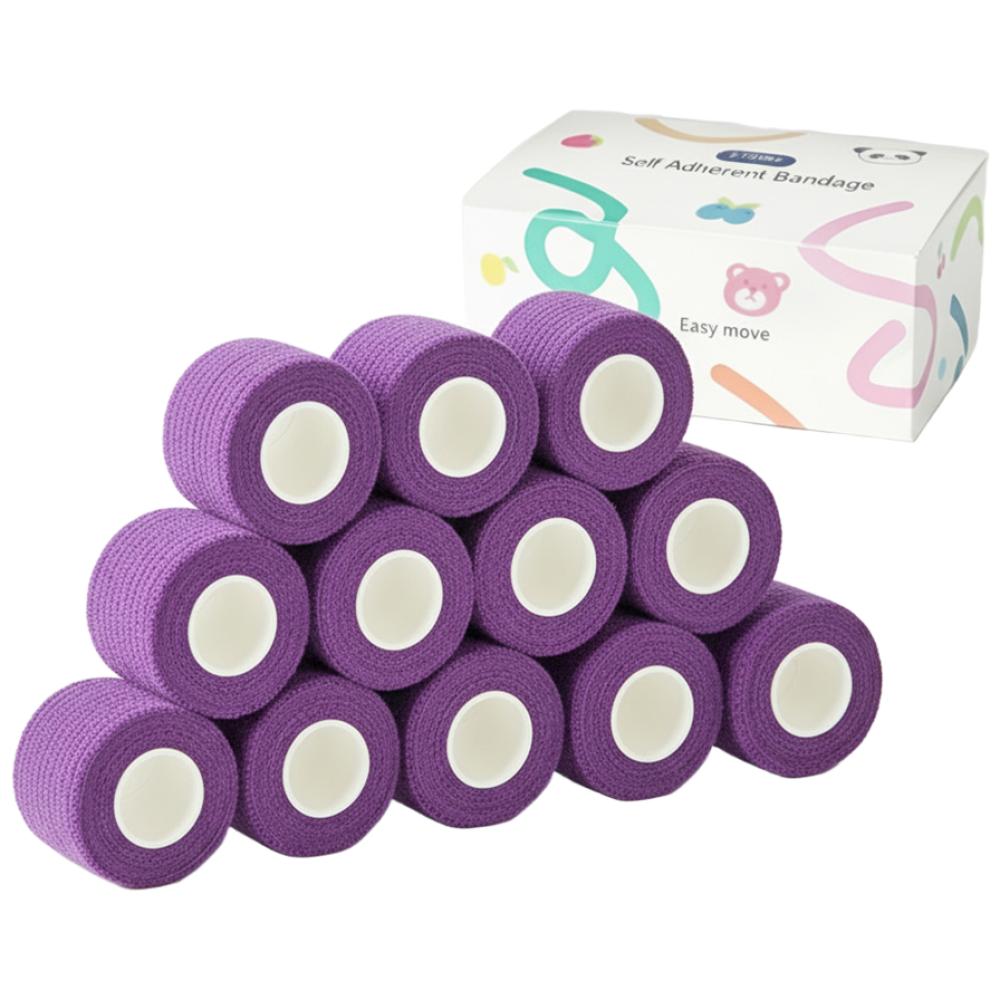 이티씨몰 자가점착 밴드 2.5cm 압박붕대 10+2 퍼플, 1개 9,400원
