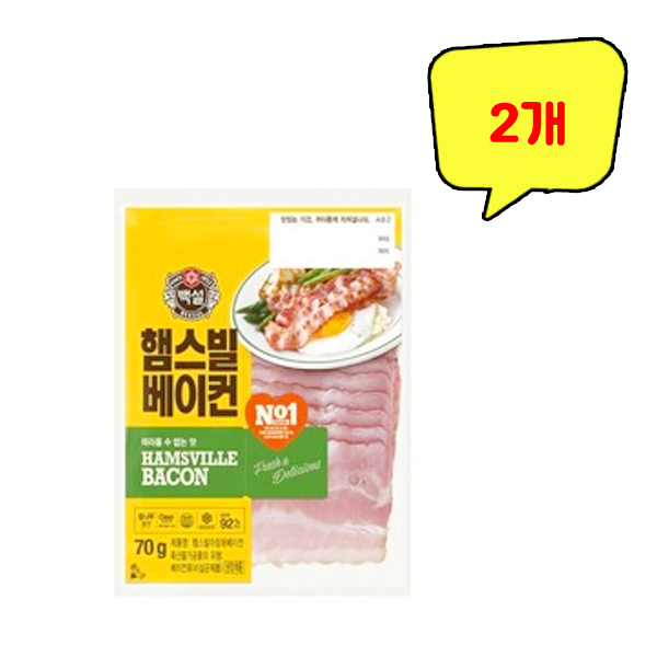 CJ 햄스빌 베이컨 70g, 70g, 2개 13,190원