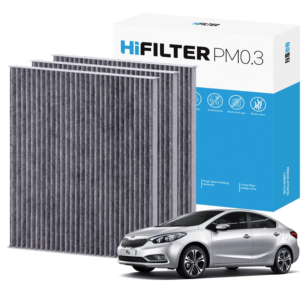 2+1 하이필터 PM1.0 활성탄 자동차 에어컨필터 11,500원