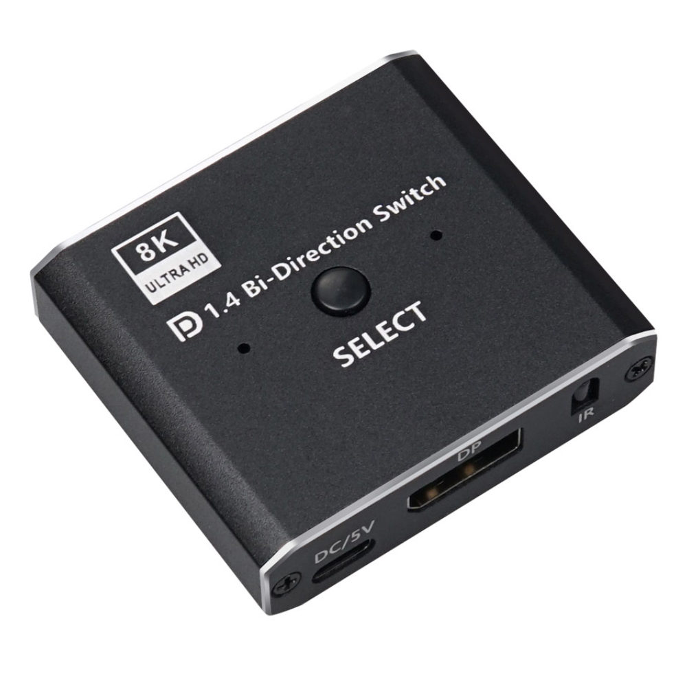 컴스 2포트 8K 60Hz 디스플레이 포트 DP 1.4 양방향 선택기 15,300원