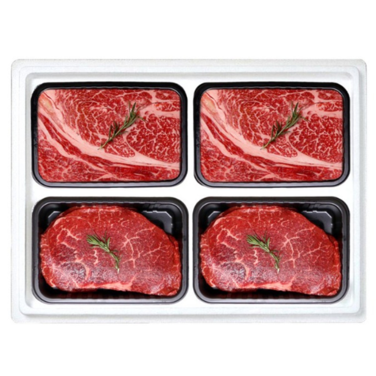 [농협안심한우]한우선물세트 구이정육4호 1등급 1.2kg (등심2팩불고기2팩) 119,000원