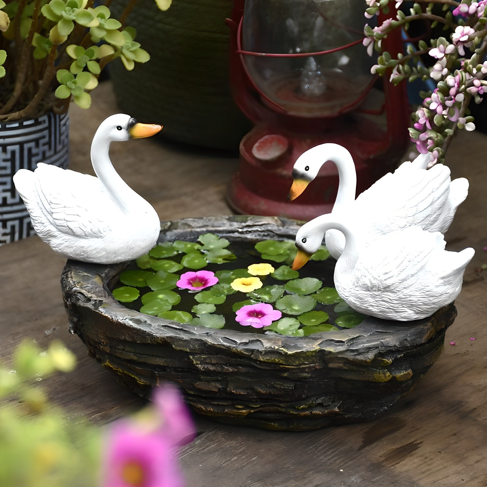 정원 꾸미기 인테리어 소품 연못 [오디가 ODIGA], 우물가의 백조1 58,800원