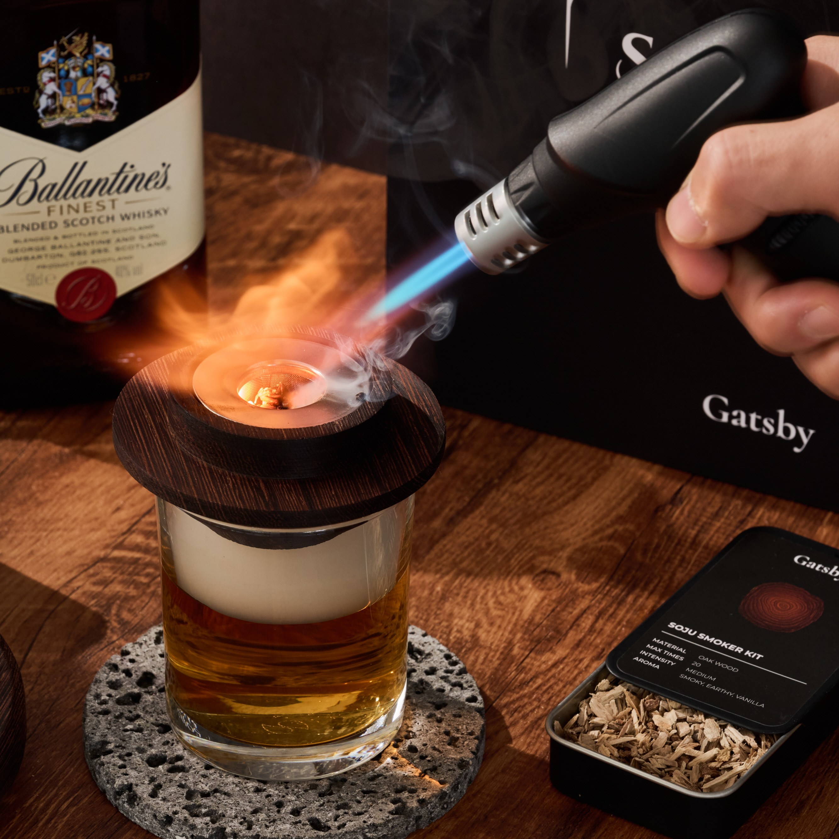개츠비 훈연키트 ver.3 스모킹건 훈연기 위스키 칵테일 훈연 가향 도구 스모커 키트, 1개 64,200원