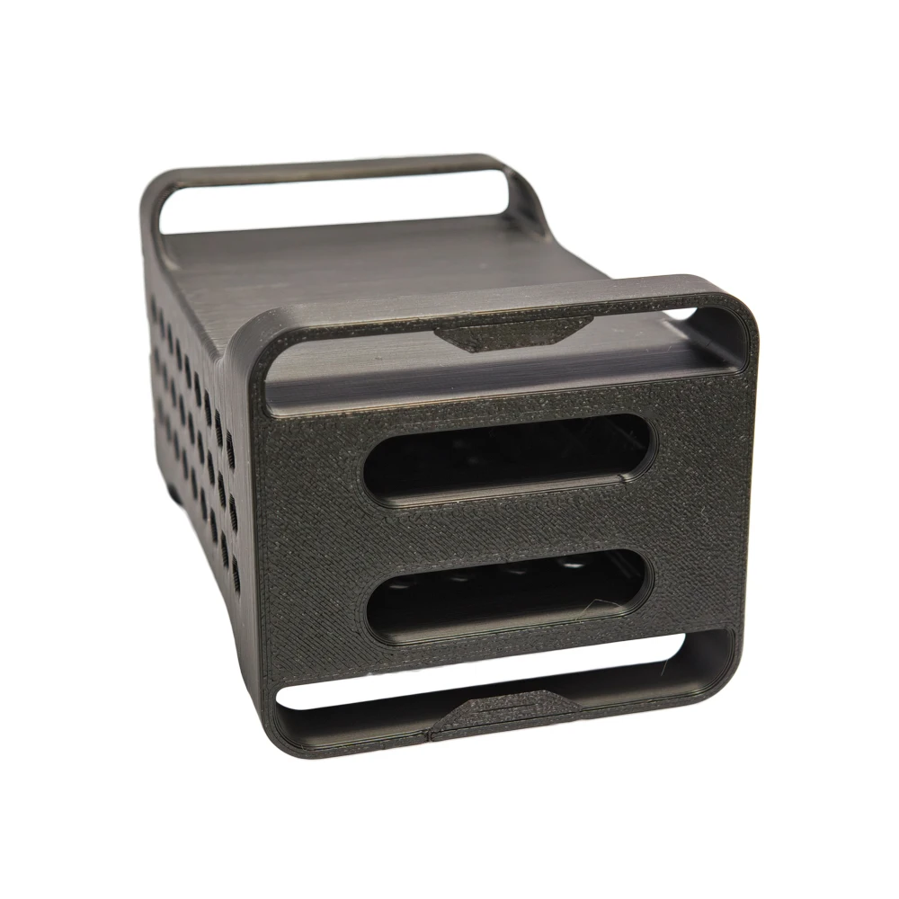 삼성 T7 SSD 홀더용 3D 프린팅된 안전 보관 케이스(슬라이드 아웃 커버, 냉각 통풍구 및 Type-C 케이블 슬, 01 two slots 33,800원