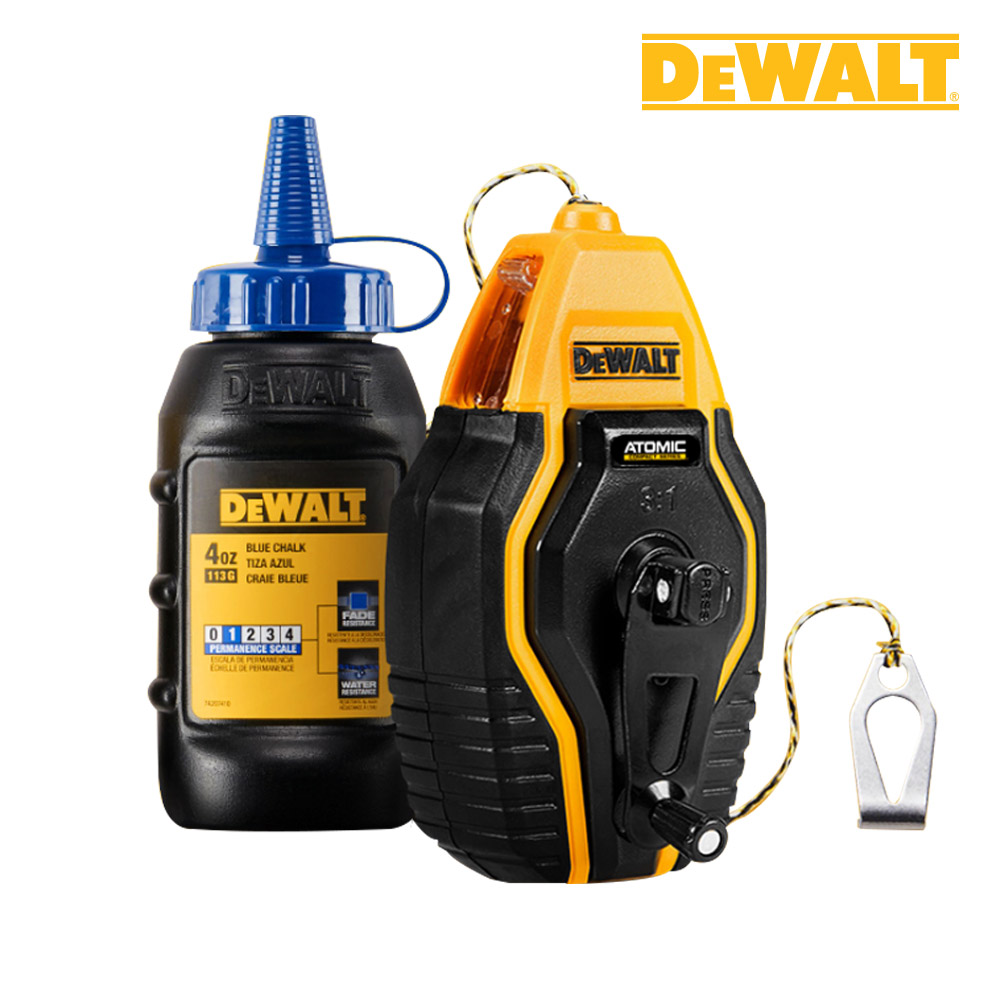 디월트 DWHT47258L 아토믹 블루 초크라인 세트 9m 분통 113g, 1개 8,220원