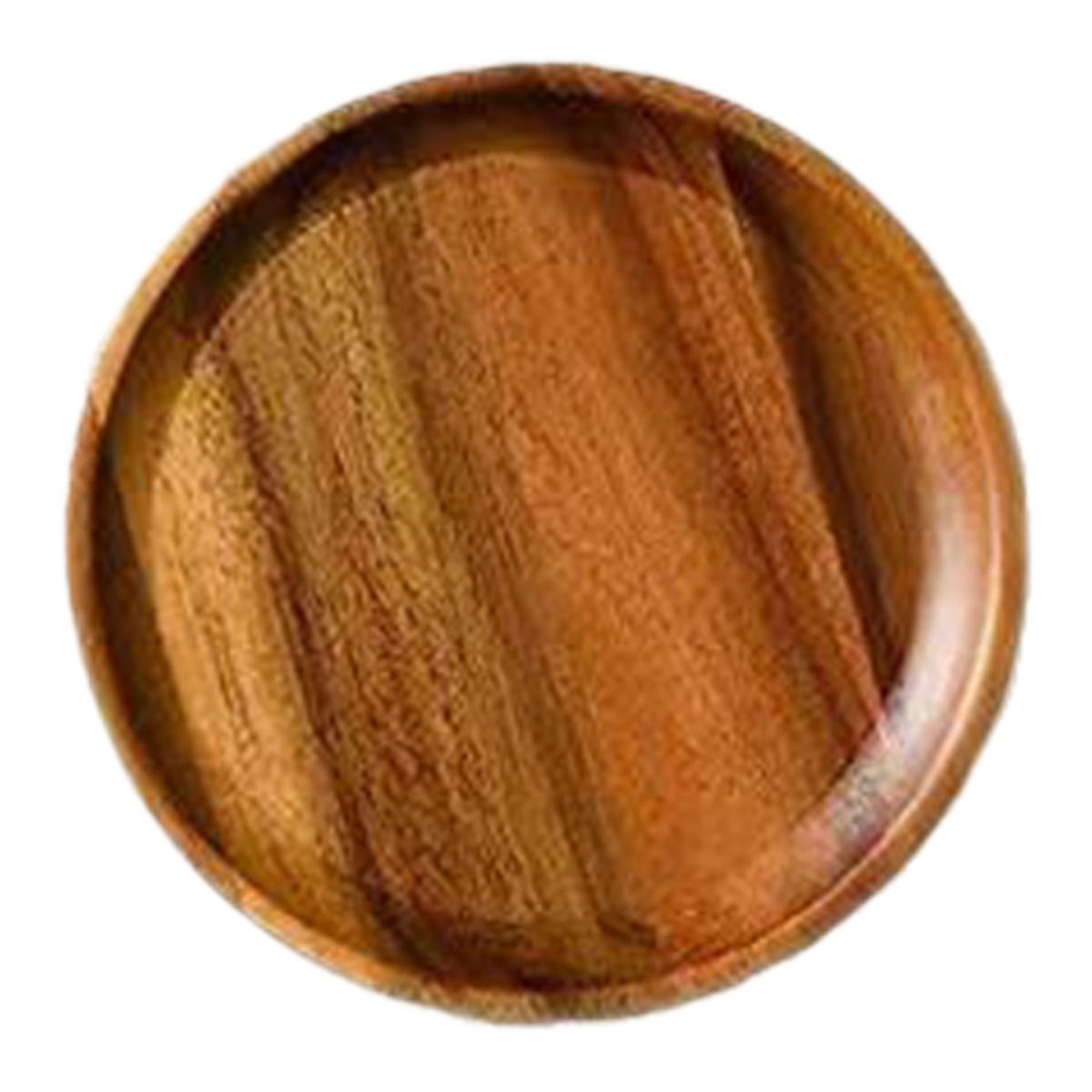 휘잇 내추럴 아카시아 원목 원형 트레이 디저트 우드 접시, 1개, 아카시아나무 14,000원