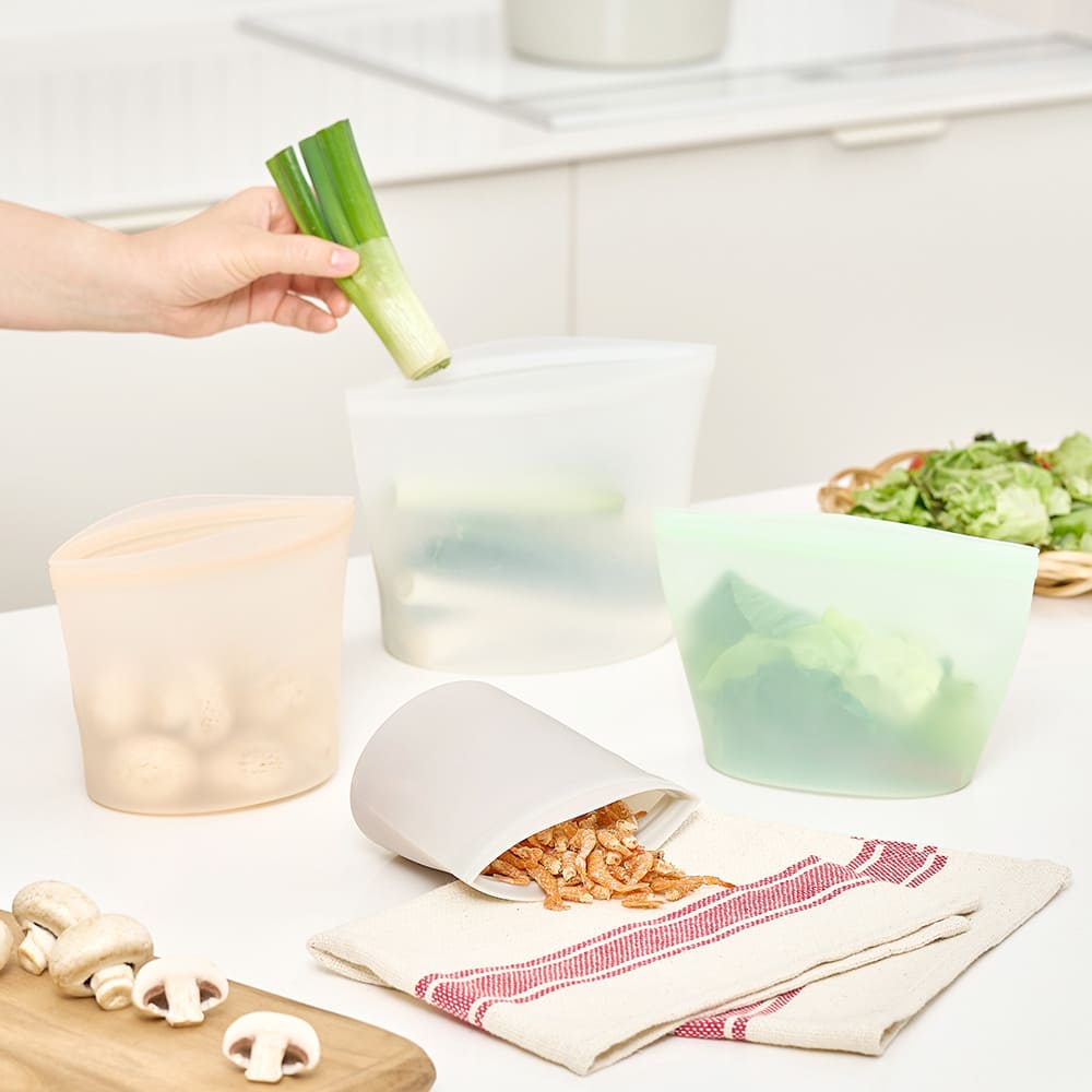 [3종세트] 바겐슈타이거 실리콘 지퍼백 냉동보관 전자레인지, 1개, 라임미스트 29,900원