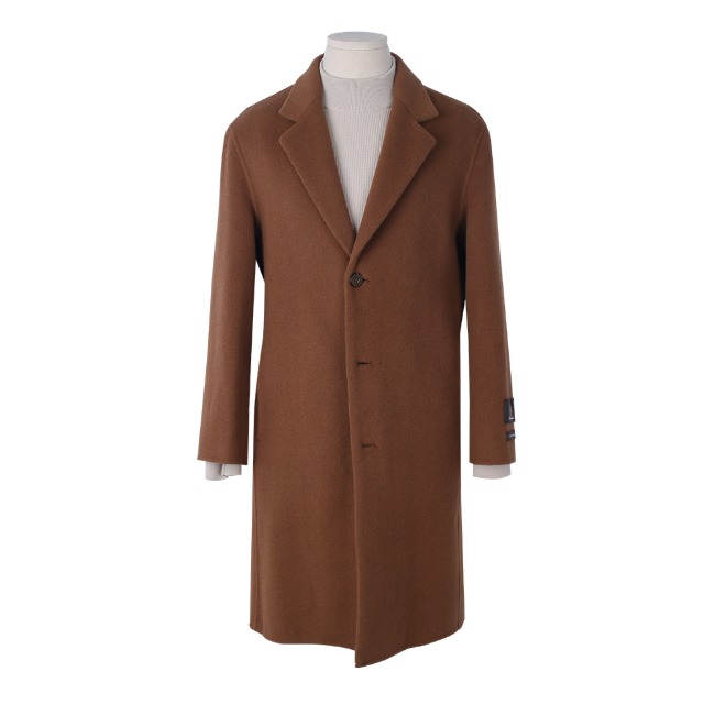 오버핏 핸드메이드 캐시미어 브라운 롱코트 BLC414545 394,800원