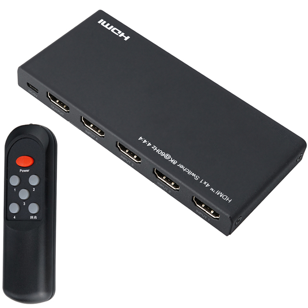 컴스 4포트 HDMI 2.1 선택기 8K60Hz 4K120Hz + 리모컨 세트 55,250원