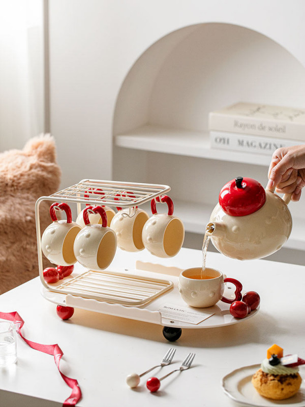 찻잔세트 커피잔세트 티팟 도자기커피잔 사케 디자인이이쁜 레트로 카르시카 에메랄드 옥색 빨대 집들이선물 차잔 76,300원