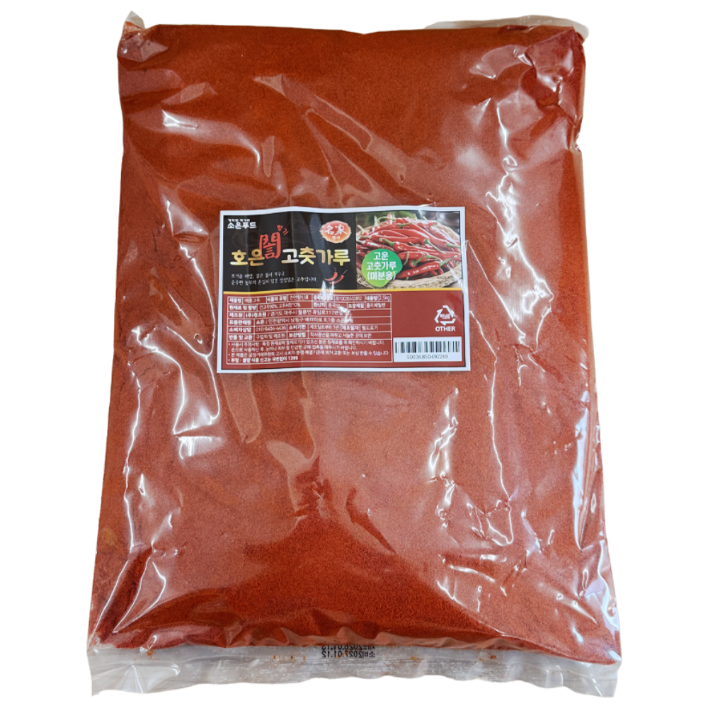 호은 고운 고춧가루 미분용, 1개, 2.5kg 28,500원