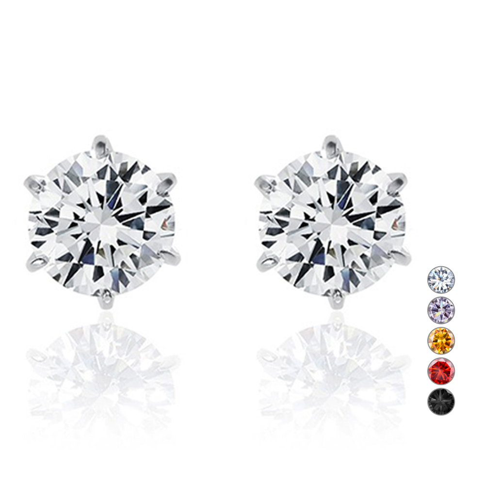 엔클레어 여성용 6프롱 Simulant Diamond  귀걸이 2캐럿 13,300원