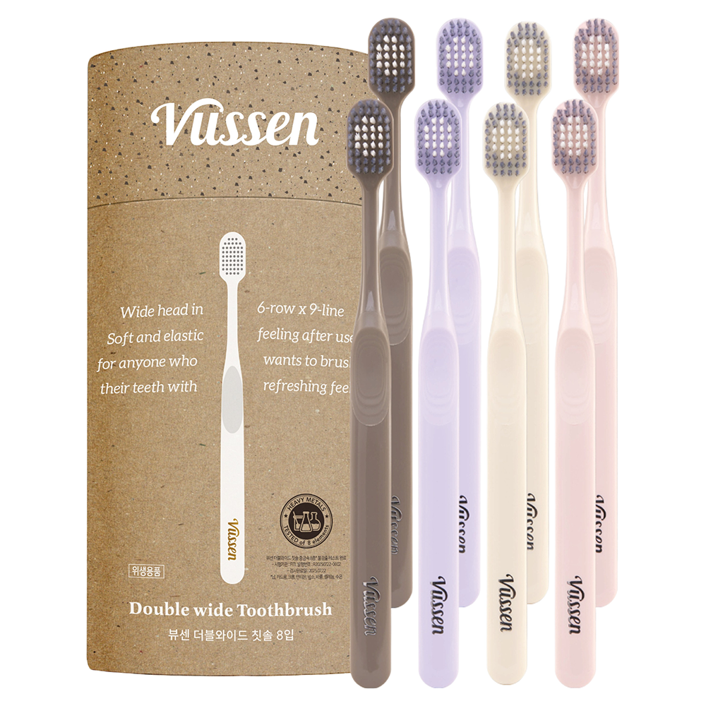 오스템파마 뷰센 더블 와이드 칫솔 파스텔 에디션, 8개입, 1개 20,280원