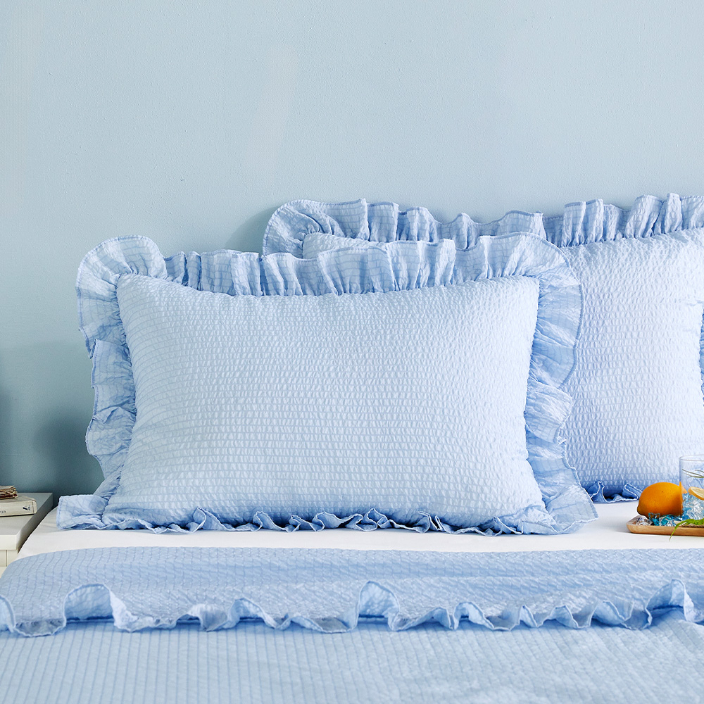 모던하우스 상큼 시어서커 프릴 베개커버 11,610원