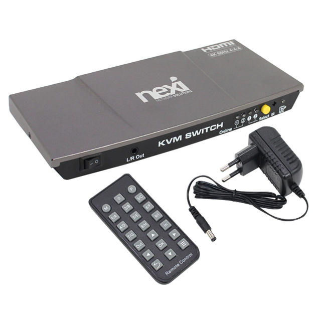 넥시 4K HDMI KVM스위치 2포트 NX616, NX-7202KVM-4K, 1개 79,300원
