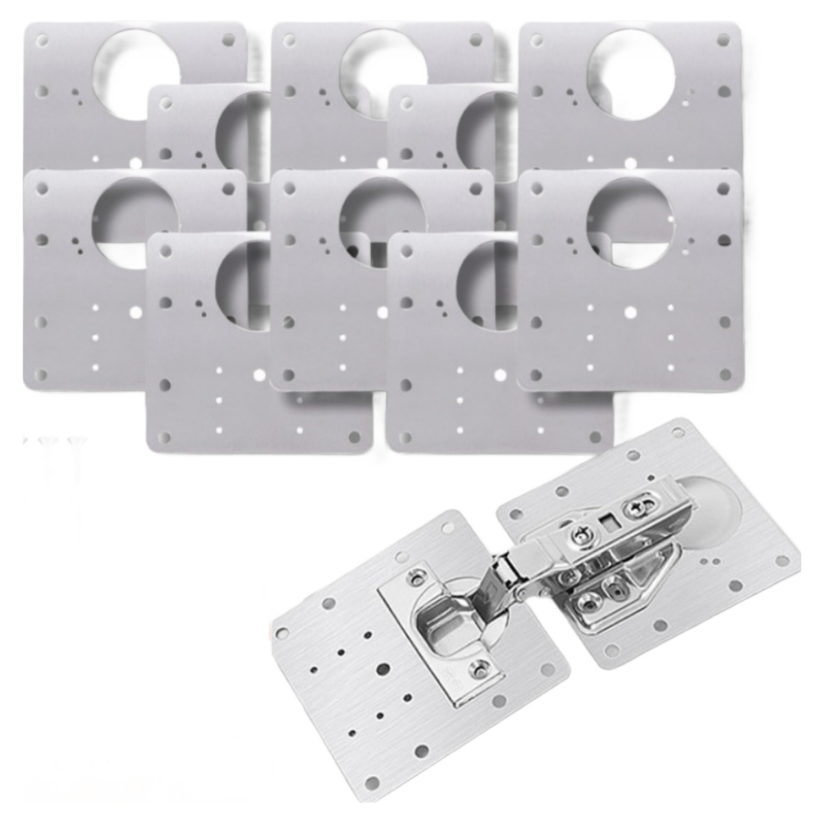 리빙솔루션 경첩 보강판 문짝 수리 보강판 플레이트, 20개 21,900원