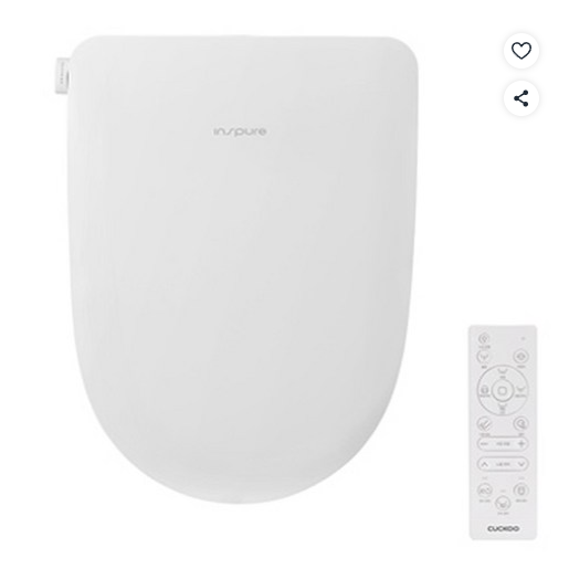 쿠쿠 인스퓨어 슈퍼 슬림 리모컨 비데 239,000원