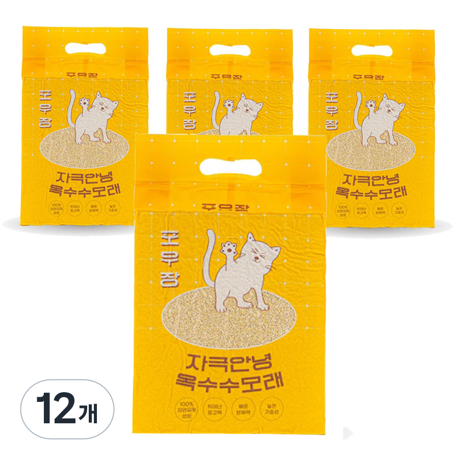 핏펫 포우장 자극안녕 고양이 옥수수 모래, 7L, 12개, 옥수수향 89,400원