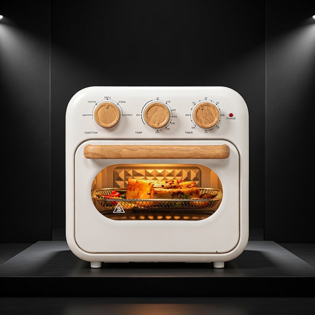 에어프라이어 오븐 18L 우드 감성 대용량 스텐 바스켓 내부투명 다이얼식 타이머 온도조절 냉동 피자 치킨 통삼겹 굽기 군고구마 베이킹 홈카페 신혼 가전 집들이 59,800원