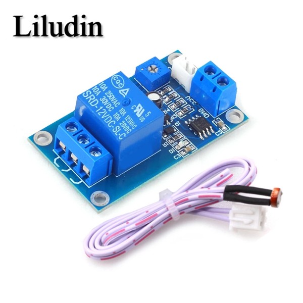 XH-M131 DC 5V 12V 10A 조명 제어 스위치 포토 레지스터 릴레이 모듈 감지 센서 밝기 자동 8,400원