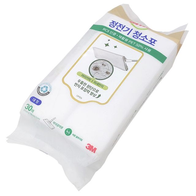3m scotchbrite 정전기청소포 대형30매, 1 4,500원