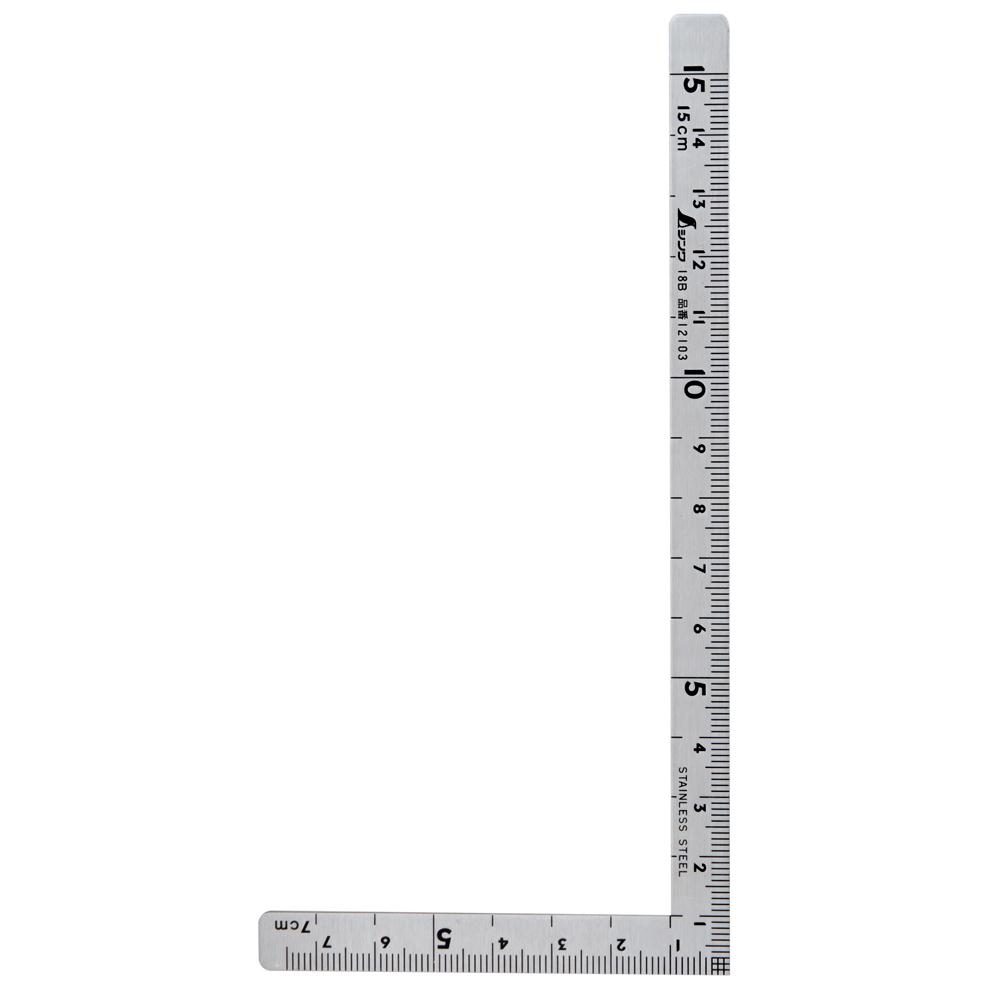 소형직각자 신와 미니직각자 12103 (15cmx7.5cm) 스텐직각자  S12103 토탈공구 8,000원